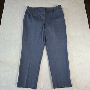 Loft  The Curvy Riviera Blue Pants Size 12 Dress Pants Stretch , Office , Preppy